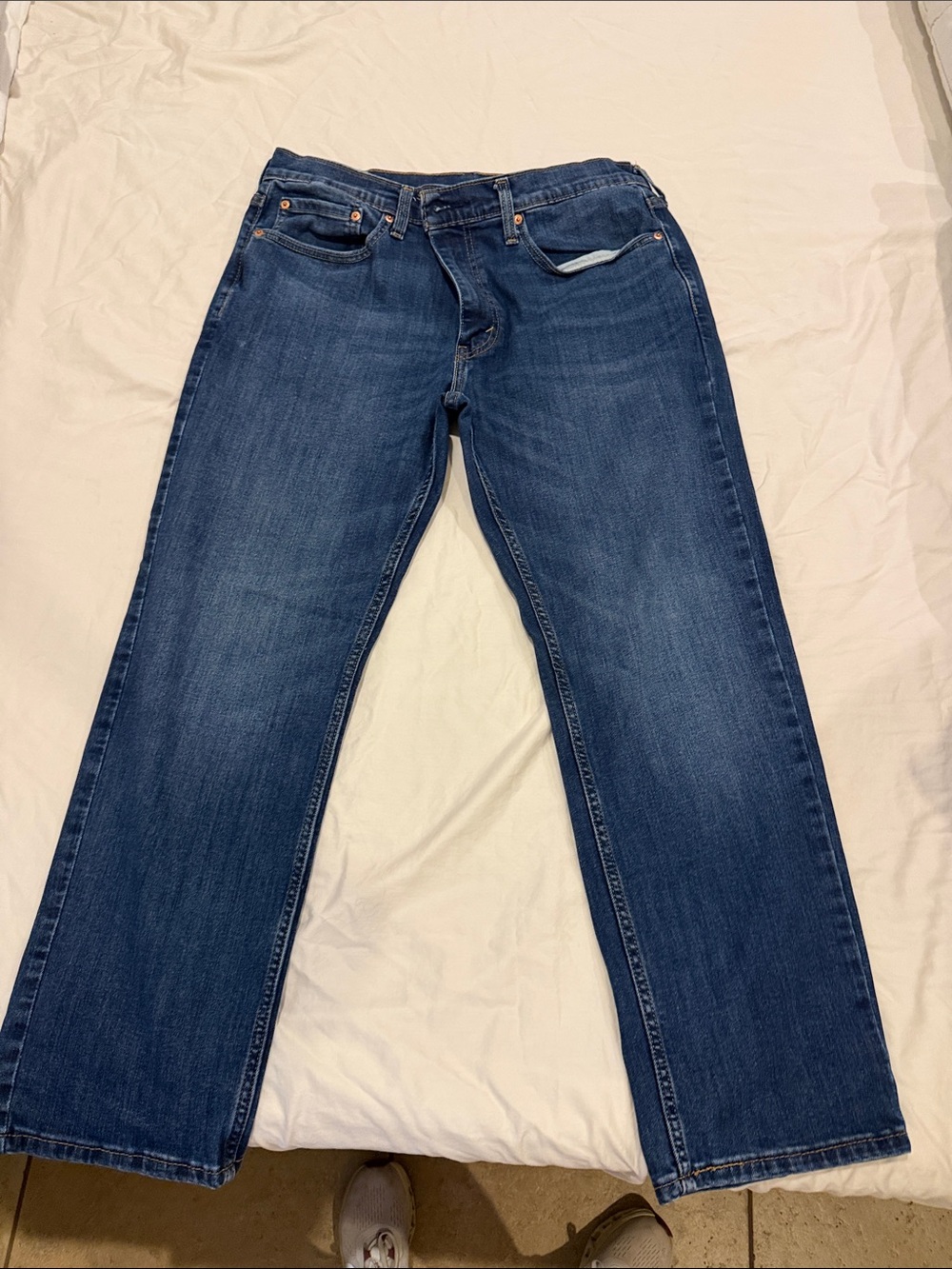 Levi's Dark Blue Straight-Leg Men's Jeans